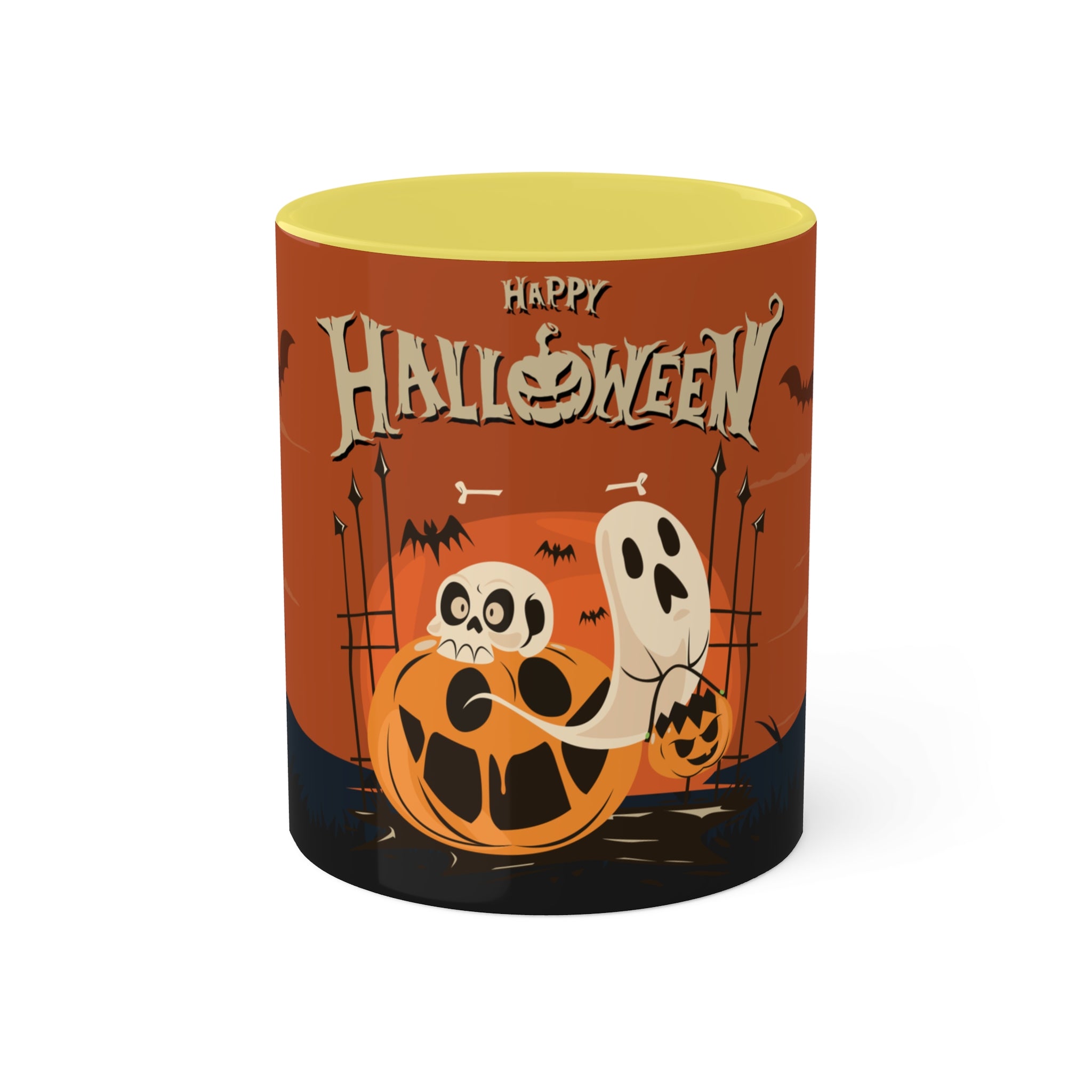 Happy Halloween with Pumpkin | Colorful Mugs